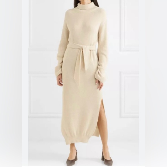 Nanushka Dress, color Neutral, Long Sleeve with Turtleneck, size M - Picture 3 of 7